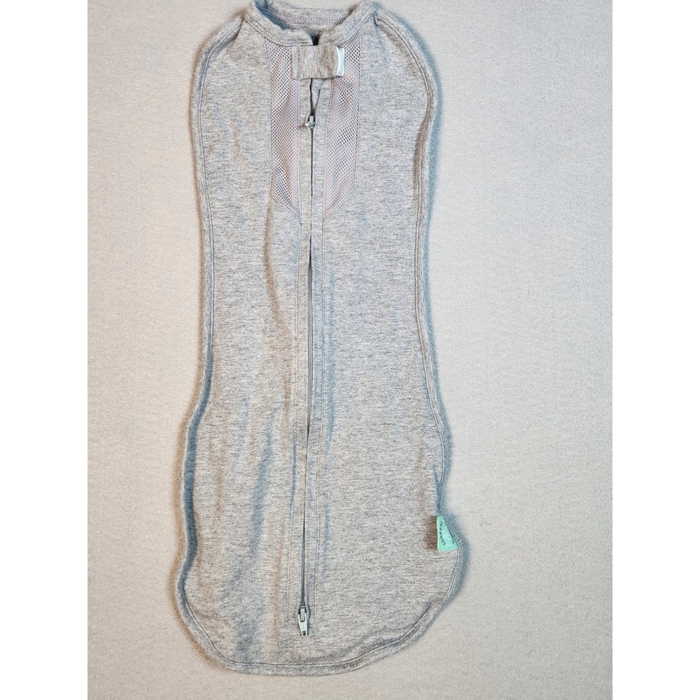 Comfort and Harmony Baby Swaddle Sleep Sack Gray Mesh 0-3M